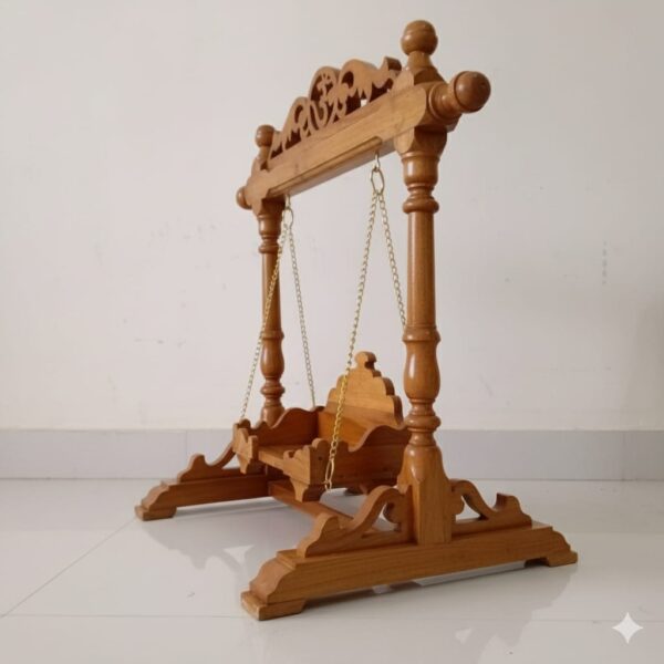 Wooden Handcrafted Laddu Gopal Jhula