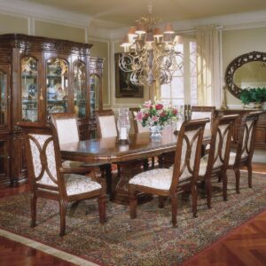 Wooden handmade designer dining table set
