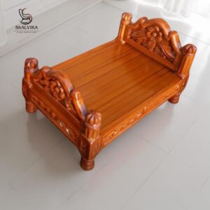 Wooden designer bed forr laddhu gopal ji