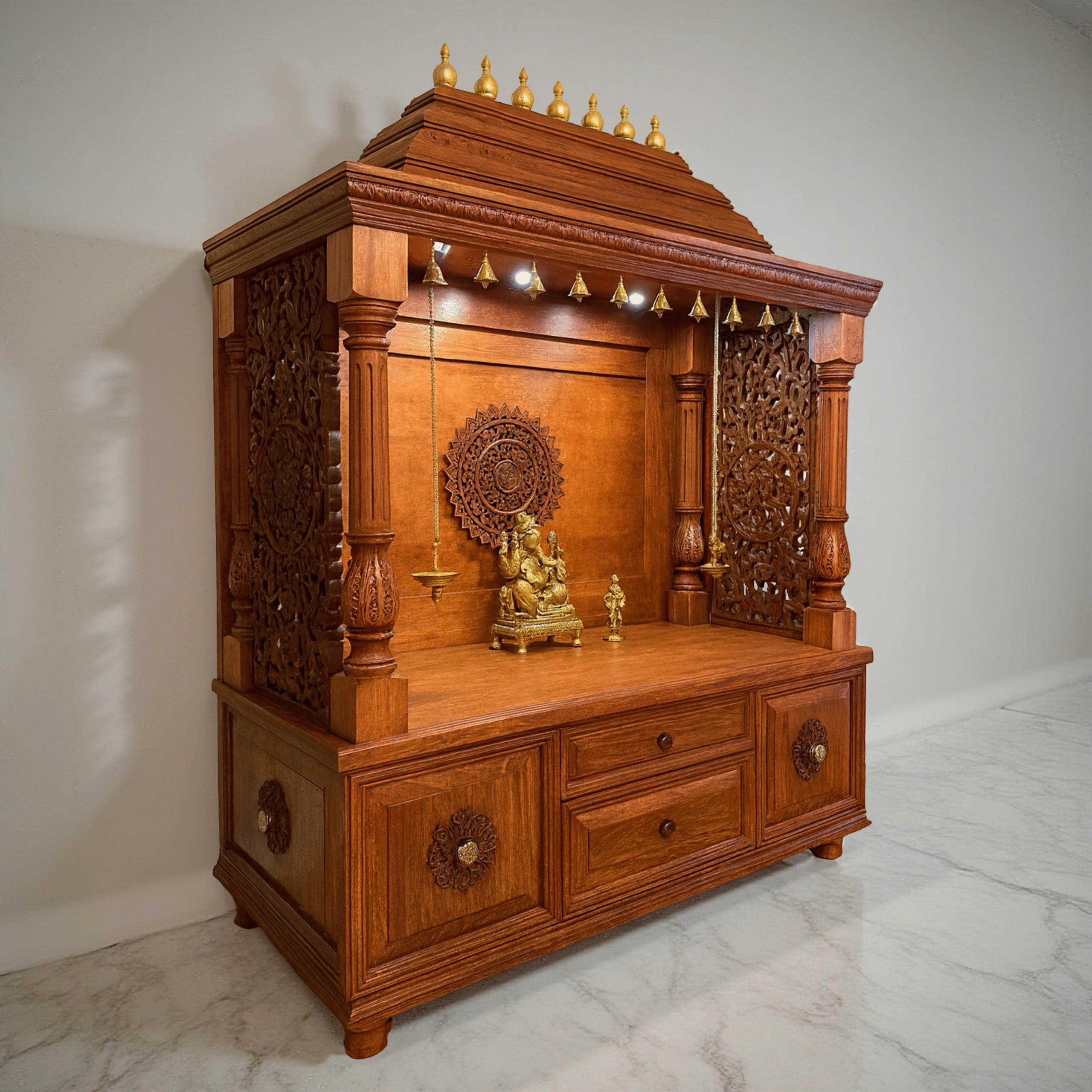 south indian temple design for home