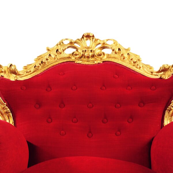 Wooden Handcarved Designer Maharaja Chair - Image 4