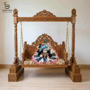 Wooden Laddu Gopal ka Jhula