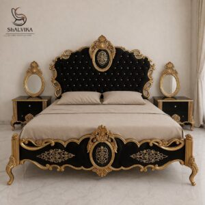 Royal Handcrafted Teak Wood Bed