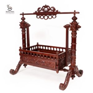 Wooden Designer Baby Cradle