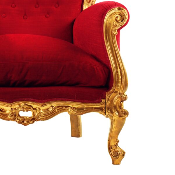 Wooden Handcarved Designer Maharaja Chair - Image 3