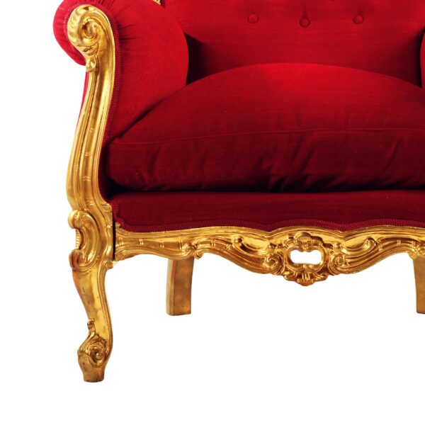 Wooden Handcarved Designer Maharaja Chair - Image 2