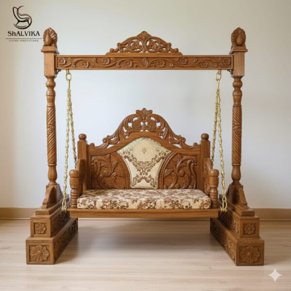 Wooden Beautiful Laddu Gopal Jhula at Factory Price