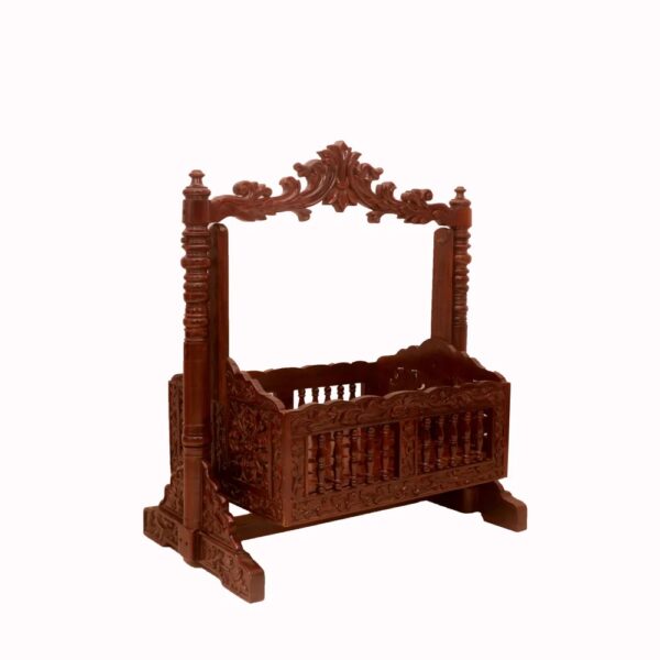 Premium Wooden Baby Rocker By Shalvika Living - Image 2