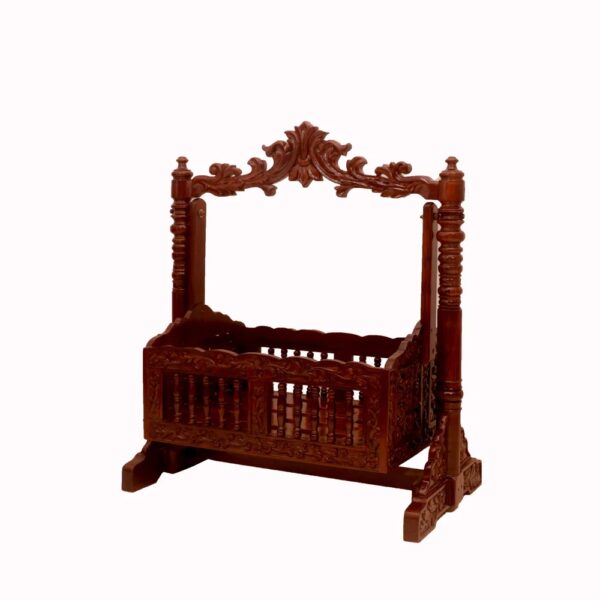 Premium Wooden Baby Rocker By Shalvika Living - Image 4