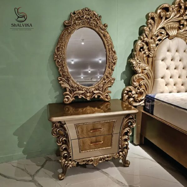 Royal Luxury Handcrafted Teak Wood Bedroom Set | Shalvika Living Innovations Saharanpur