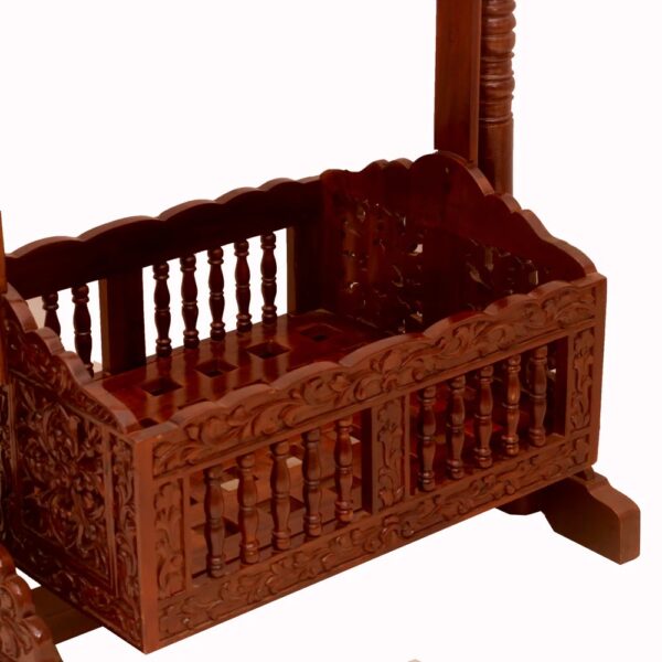 Premium Wooden Baby Rocker By Shalvika Living - Image 5