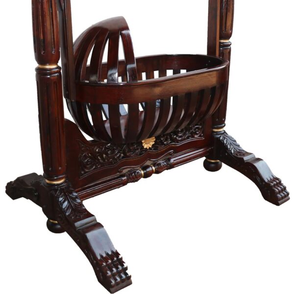 Teak Wooden Handmade Cradle - Image 3