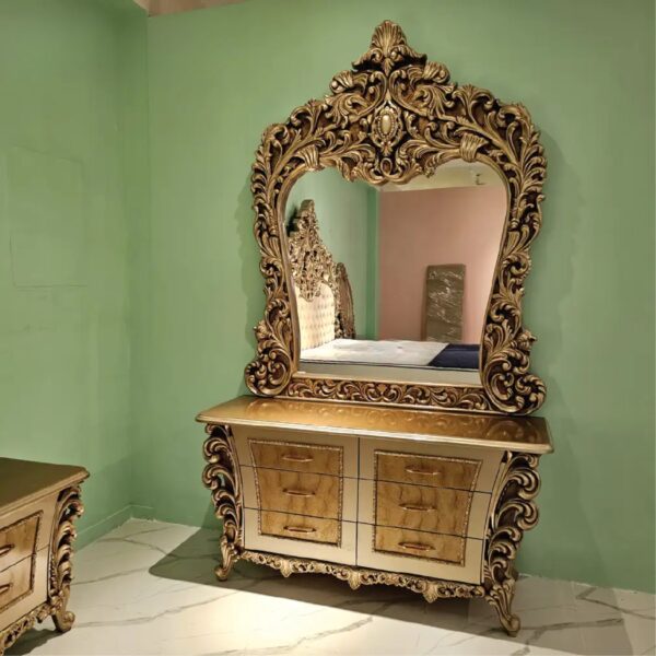 Royal Luxury Handcrafted Teak Wood Bedroom Set | Shalvika Living Innovations Saharanpur
