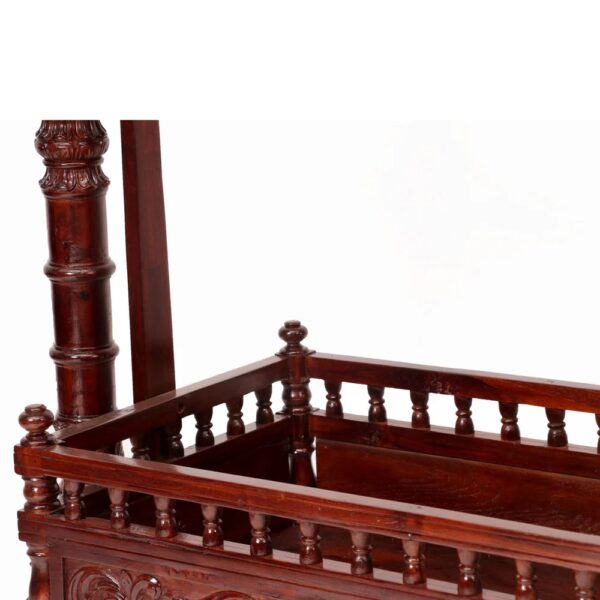 Wooden Designer Baby Cradle - Image 6