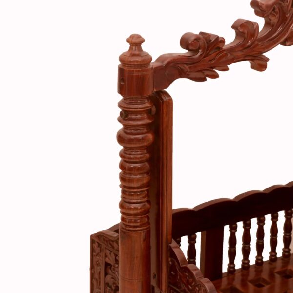 Premium Wooden Baby Rocker By Shalvika Living - Image 7