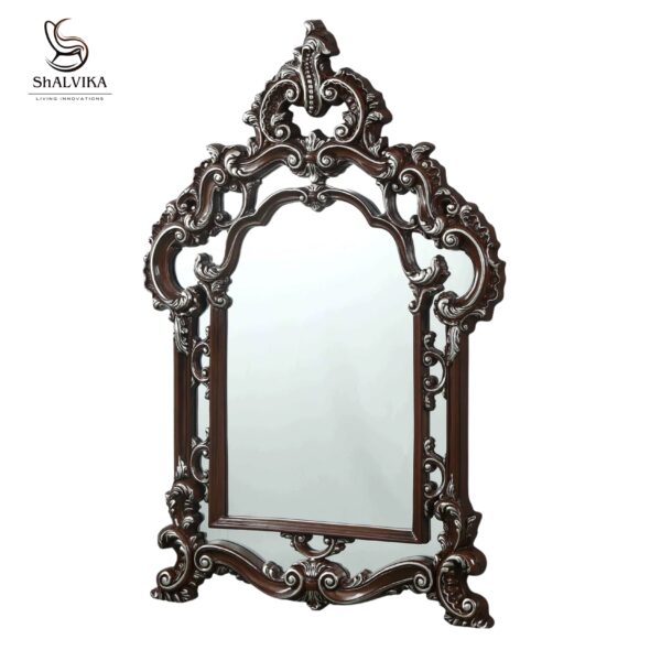 Premium Teak Wood Royal Bed | Handcrafted Wooden Furniture by Shalvika Living Innovations - Image 4
