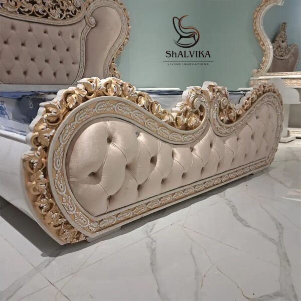 72*78 Royal Wooden Handcrafted Bed - Image 5