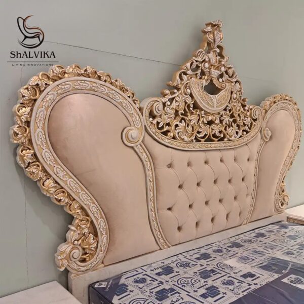 72*78 Royal Wooden Handcrafted Bed - Image 6