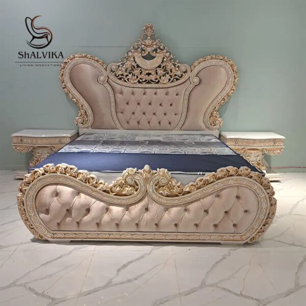 72*78 Royal Wooden Handcrafted Bed