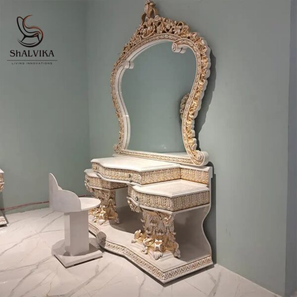 Royal Luxury Hand-Carved Teak Wood Bedroom Furniture Set – Shalvika Living Innovations