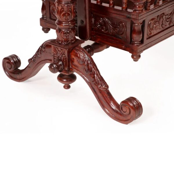 Wooden Designer Baby Cradle - Image 3