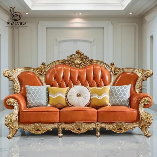 Wooden Royal Sofa Set 6 Seater