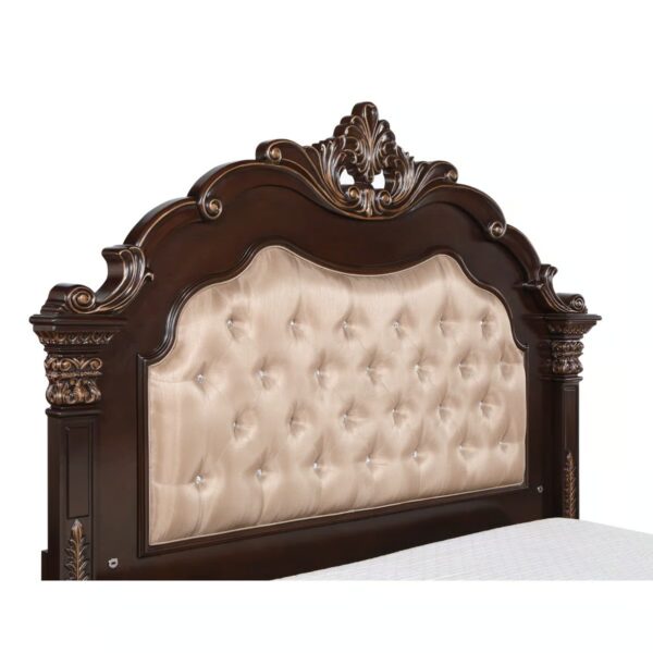 Wooden Handcrafted Designer Bed in Teak Wood - Image 6