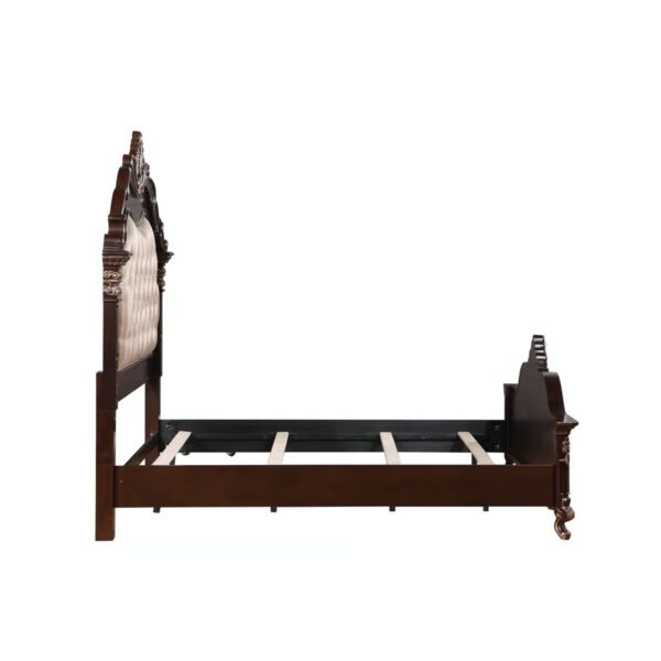 Wooden Handcrafted Designer Bed in Teak Wood - Image 5