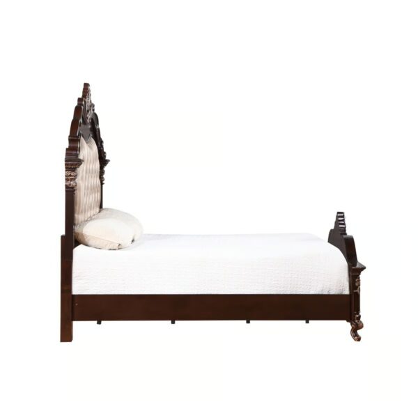 Wooden Handcrafted Designer Bed in Teak Wood - Image 4