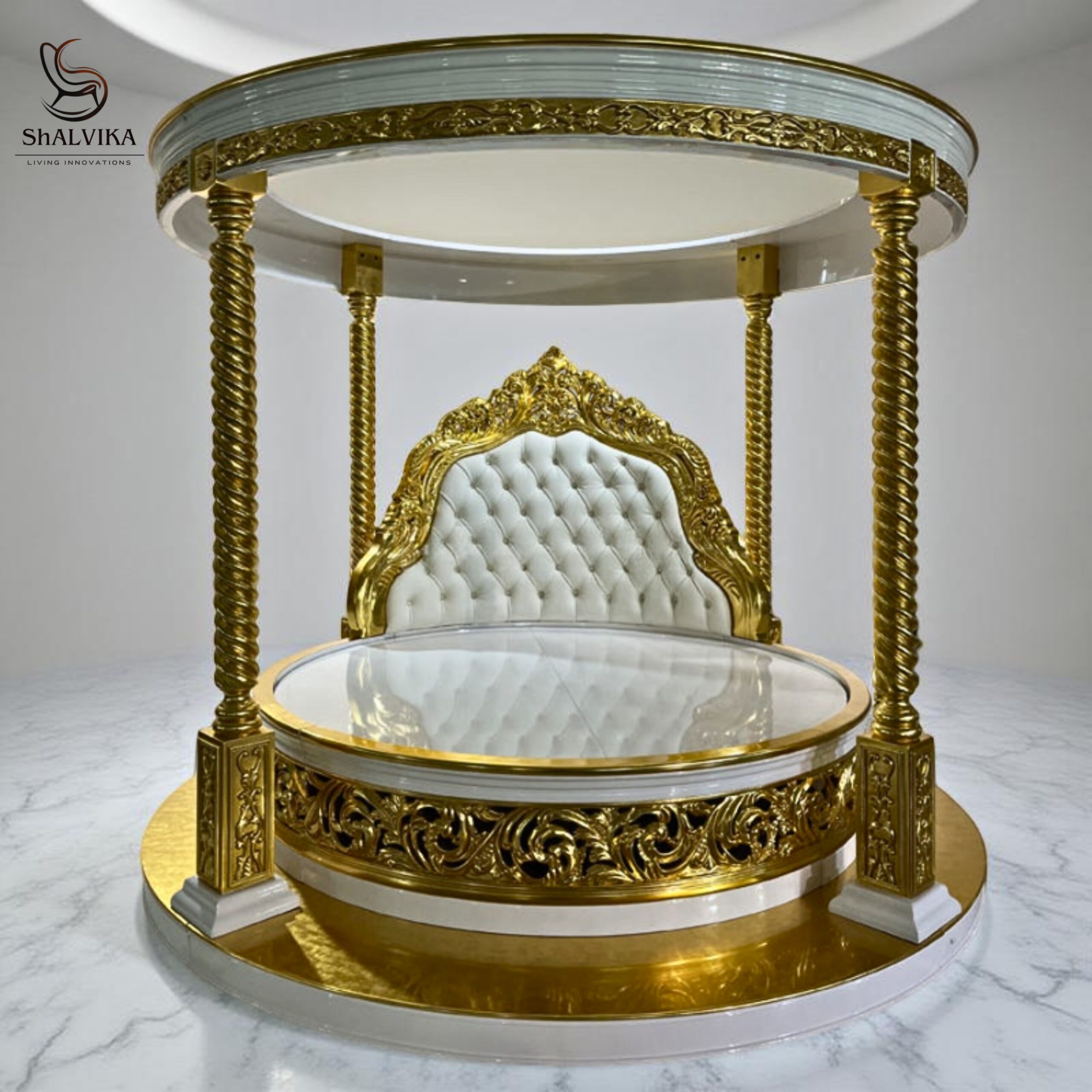 European Queen Size Round Bed