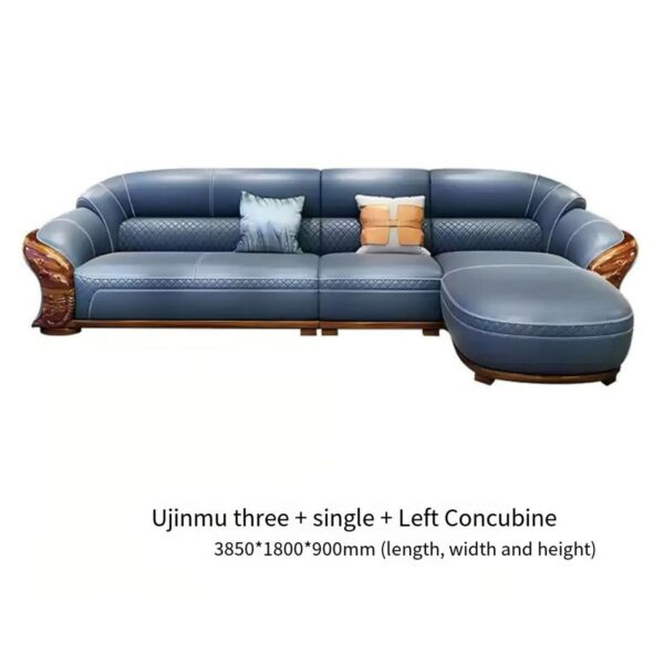 Luxury Wooden Handcrafted L-Shape Sofa Set – Shalvika Living Innovations
