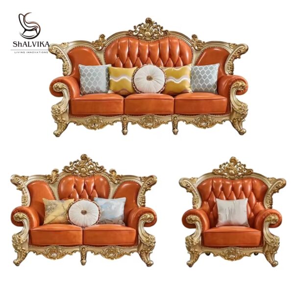 Wooden Royal Sofa Set 6 Seater