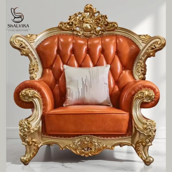 Wooden Royal Sofa Set 6 Seater