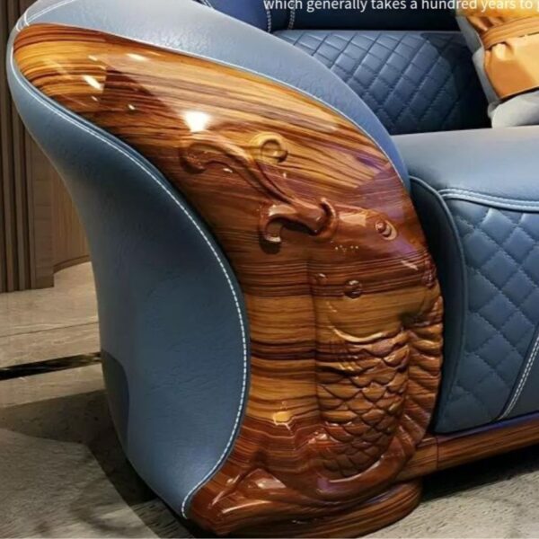 Luxury Wooden Handcrafted L-Shape Sofa Set – Shalvika Living Innovations
