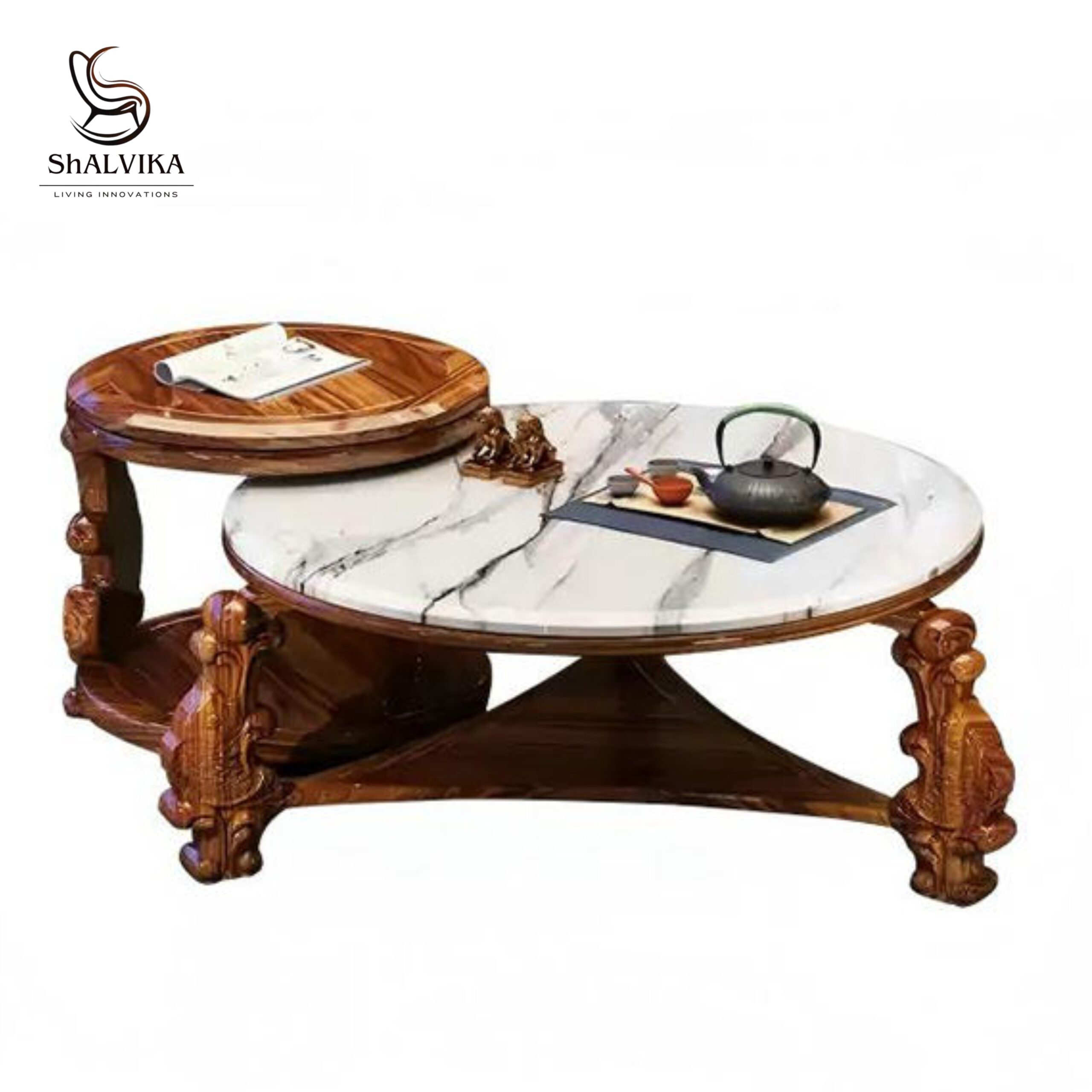 Luxury Wooden Handcrafted L-Shape Sofa Set – Shalvika Living Innovations