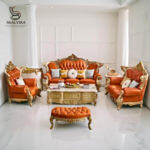 Maharaja Sofa Set in Teak Wood