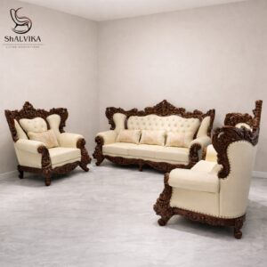 Wooden Handcrafted Sofa Set for Living Room