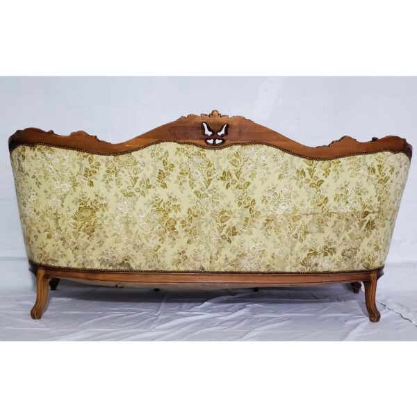 "Luxury French Carved Wood 7 Seater Sofa Set | Royal Handcrafted Wooden Sofa for Living Room"