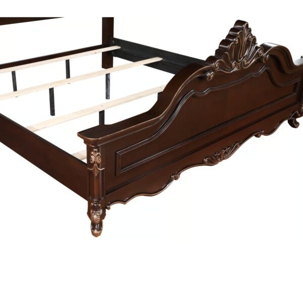 Wooden Handcrafted Designer Bed in Teak Wood - Image 7