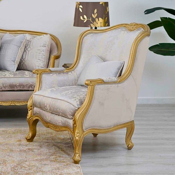 Vintage Classic Wooden Hand Carved Living Room Sofa Furniture Set - Image 4