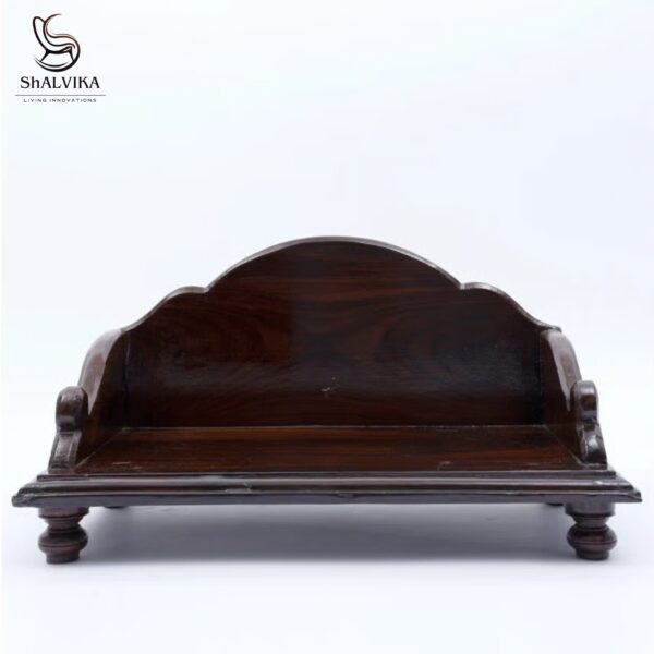 Handcrafted Wooden Puja Chowki Online | Designer Temple Chowki by Shalvika Living Innovations