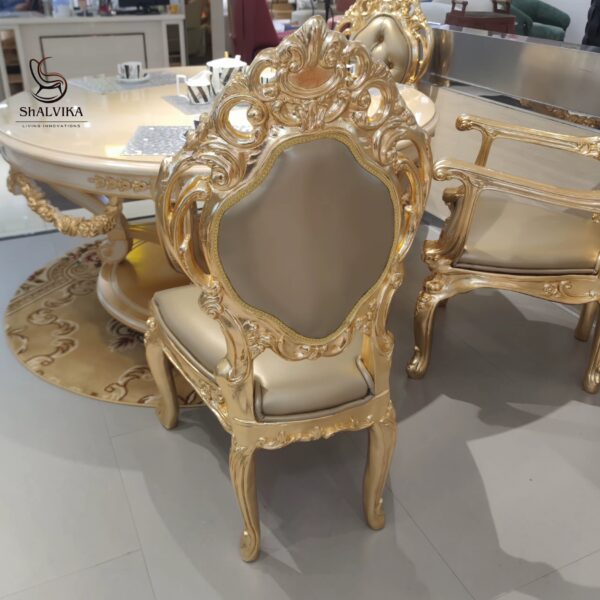 Luxury European Classic Dining Table Chair Set