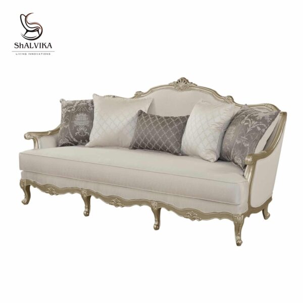 Teak Wooden Victorian Style Sofa Set
