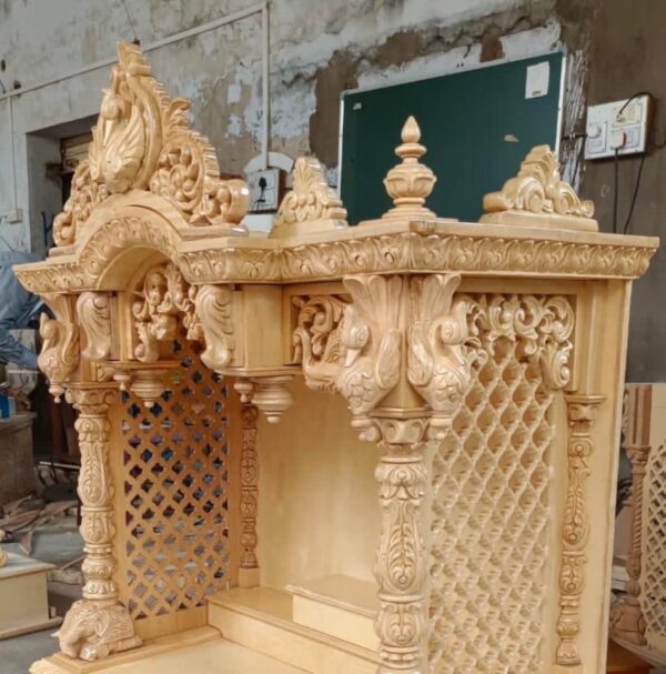 Teak Wood Handmade Temple By Shalvika Living Innovations - Image 3