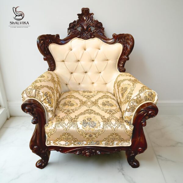 Wooden Handcrafted Designer Sofa Set for Living Room – Shalvika Living Innovations