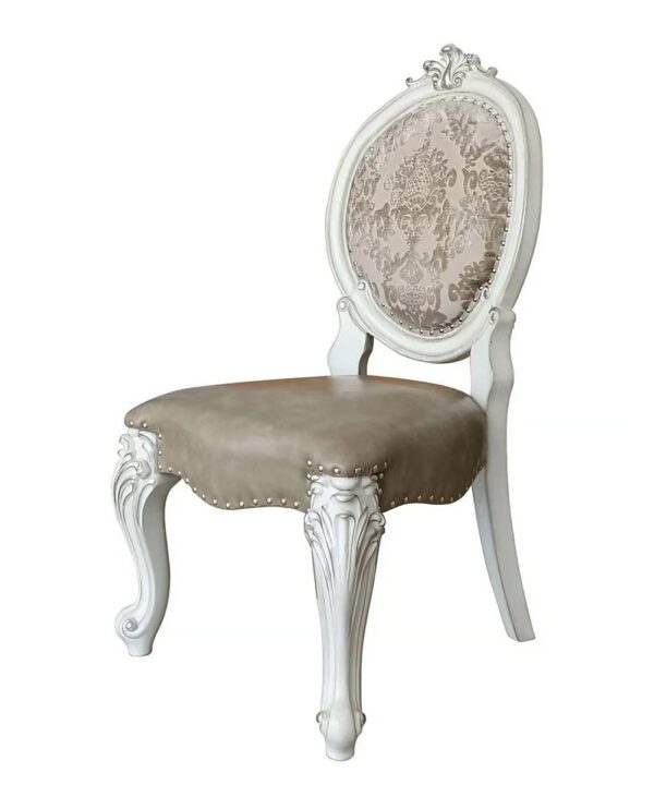 "Wooden Victorian Dining Table in White | Handcrafted by Shalvika Living Innovations"
