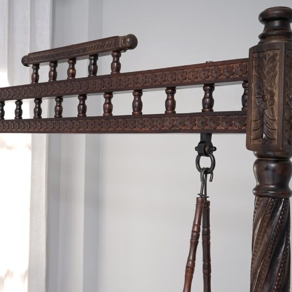 Wooden Handcrafted Designer Swing – Luxury Jhula for Home by Shalvika Living Innovations - Image 4