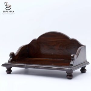 Handcrafted Wooden Puja Chowki Online | Designer Temple Chowki by Shalvika Living Innovations