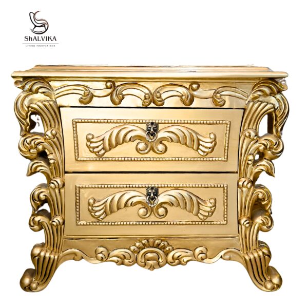 Wooden Luxury Carved Designer Bed - Image 3