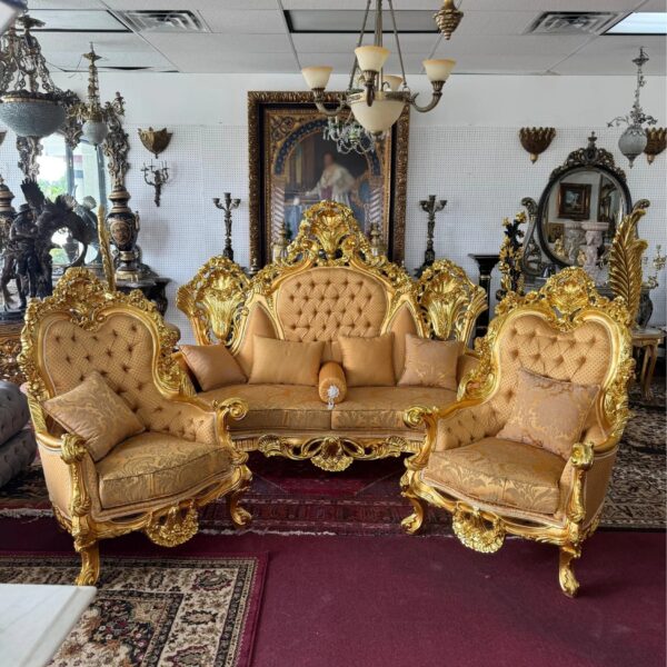 Luxurious Royal Living Room Sofa Set 5 seater - Image 2
